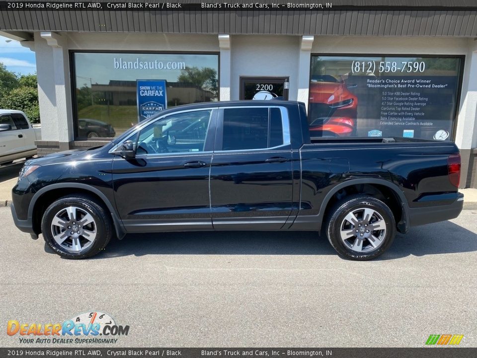 2019 Honda Ridgeline RTL AWD Crystal Black Pearl / Black Photo #1