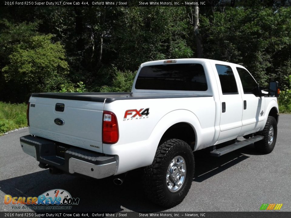 2016 Ford F250 Super Duty XLT Crew Cab 4x4 Oxford White / Steel Photo #7