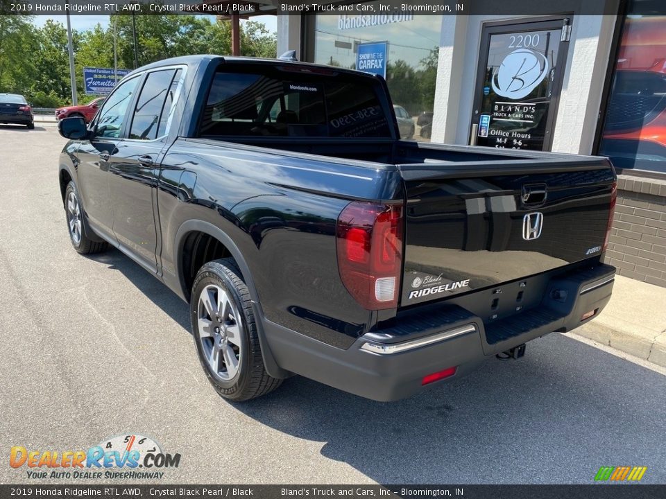 2019 Honda Ridgeline RTL AWD Crystal Black Pearl / Black Photo #7