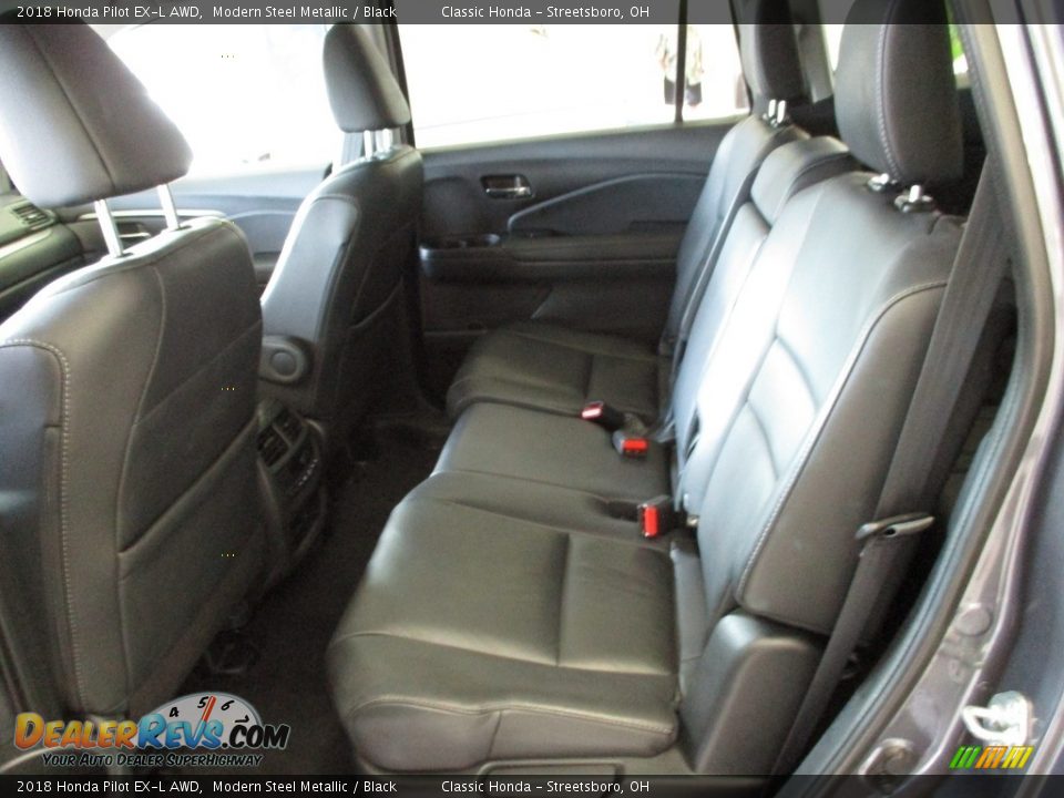 2018 Honda Pilot EX-L AWD Modern Steel Metallic / Black Photo #26