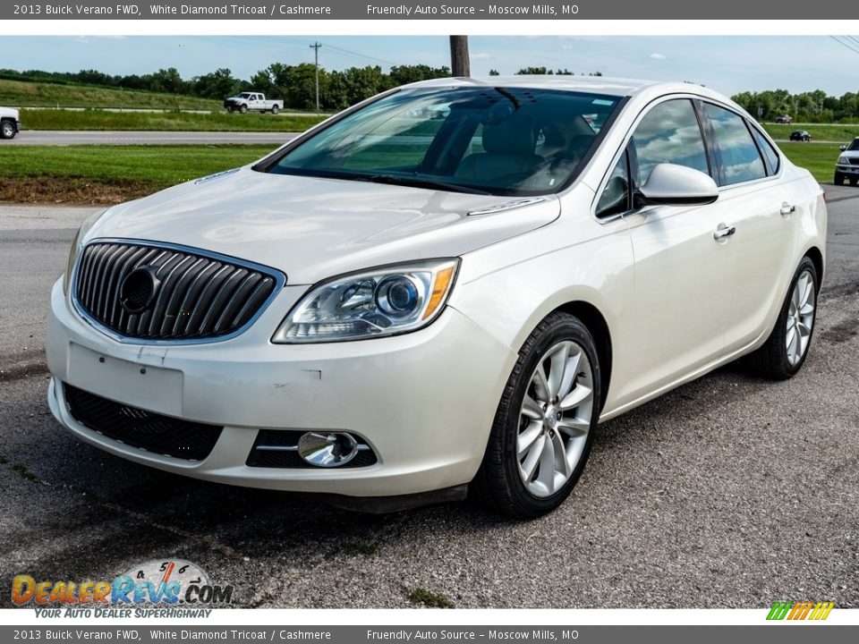 2013 Buick Verano FWD White Diamond Tricoat / Cashmere Photo #8