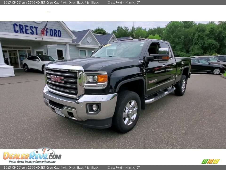 2015 GMC Sierra 2500HD SLT Crew Cab 4x4 Onyx Black / Jet Black Photo #3