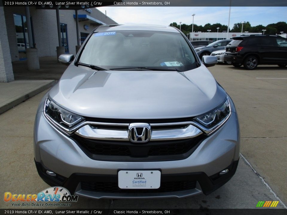 2019 Honda CR-V EX AWD Lunar Silver Metallic / Gray Photo #2