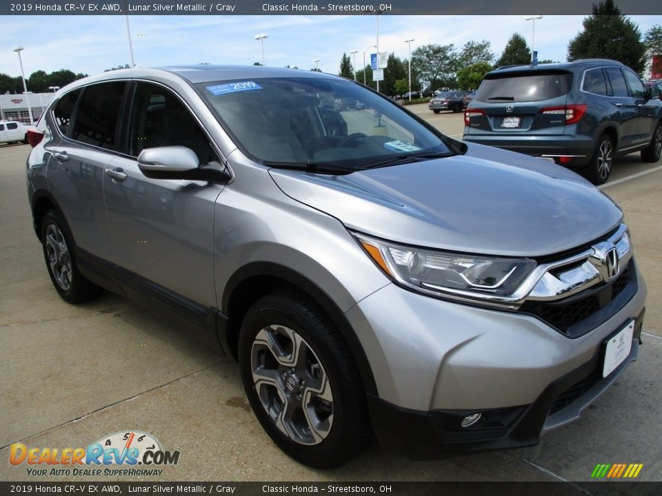 2019 Honda CR-V EX AWD Lunar Silver Metallic / Gray Photo #3