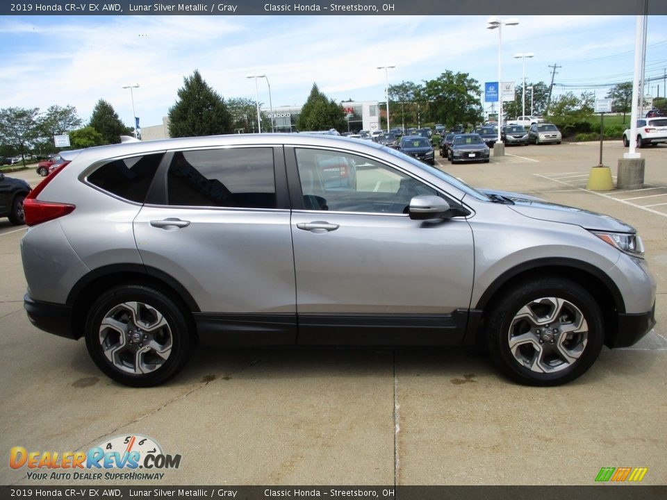 2019 Honda CR-V EX AWD Lunar Silver Metallic / Gray Photo #4