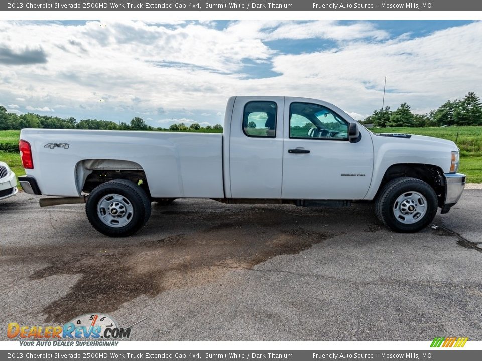 Summit White 2013 Chevrolet Silverado 2500HD Work Truck Extended Cab 4x4 Photo #3