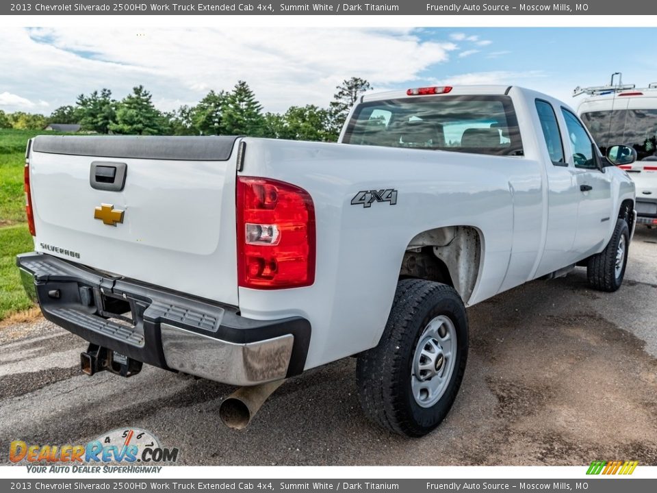 Summit White 2013 Chevrolet Silverado 2500HD Work Truck Extended Cab 4x4 Photo #4