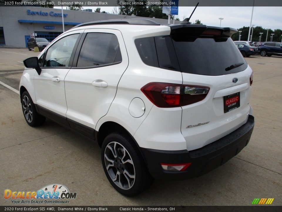 2020 Ford EcoSport SES 4WD Diamond White / Ebony Black Photo #7