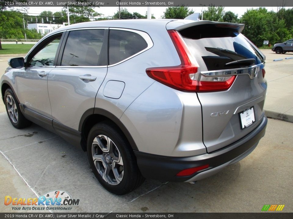 2019 Honda CR-V EX AWD Lunar Silver Metallic / Gray Photo #9