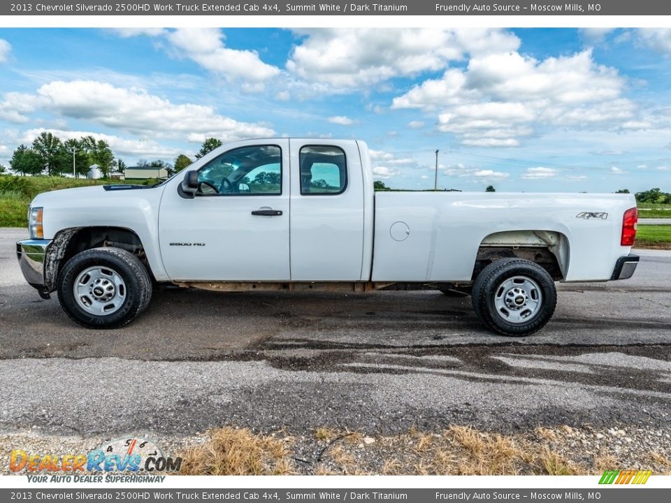 Summit White 2013 Chevrolet Silverado 2500HD Work Truck Extended Cab 4x4 Photo #7