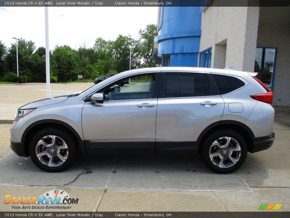2019 Honda CR-V EX AWD Lunar Silver Metallic / Gray Photo #10