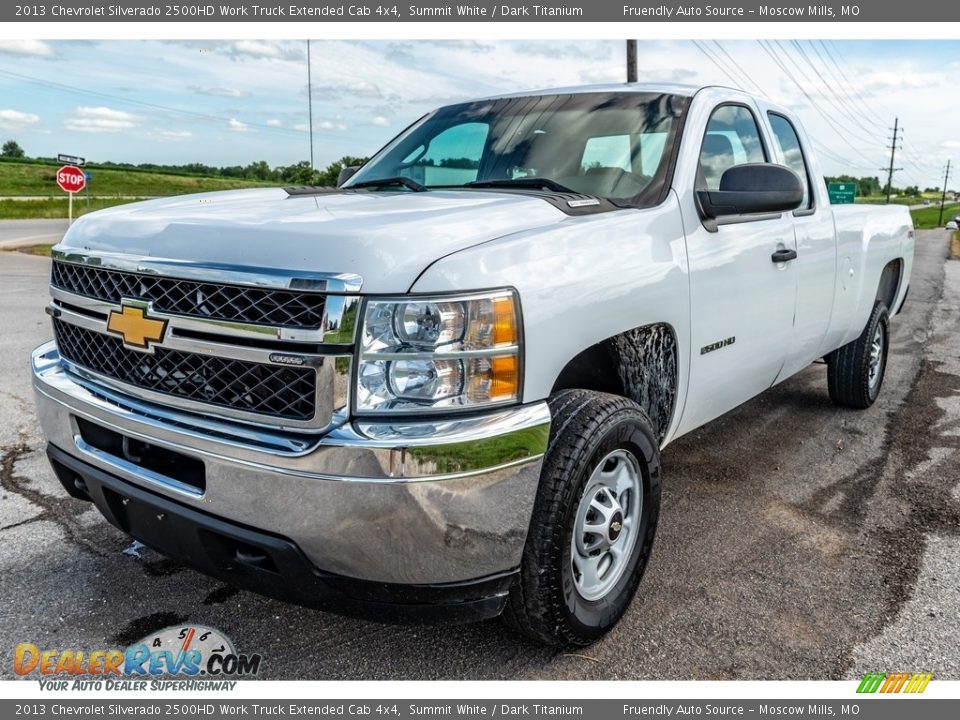 Summit White 2013 Chevrolet Silverado 2500HD Work Truck Extended Cab 4x4 Photo #8