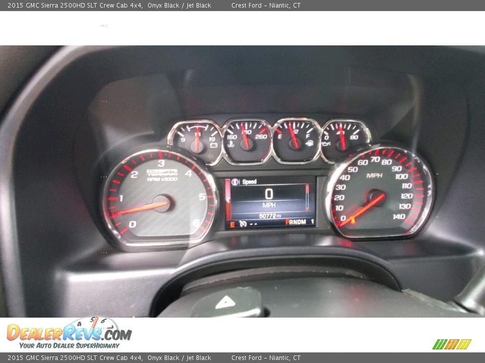 2015 GMC Sierra 2500HD SLT Crew Cab 4x4 Gauges Photo #15