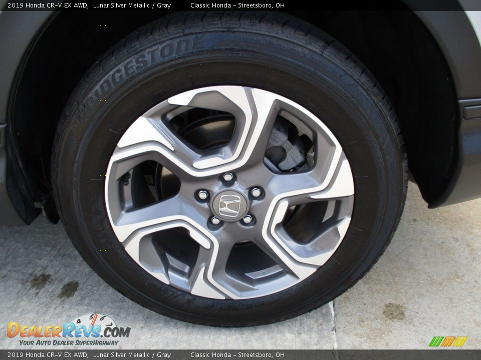 2019 Honda CR-V EX AWD Lunar Silver Metallic / Gray Photo #11