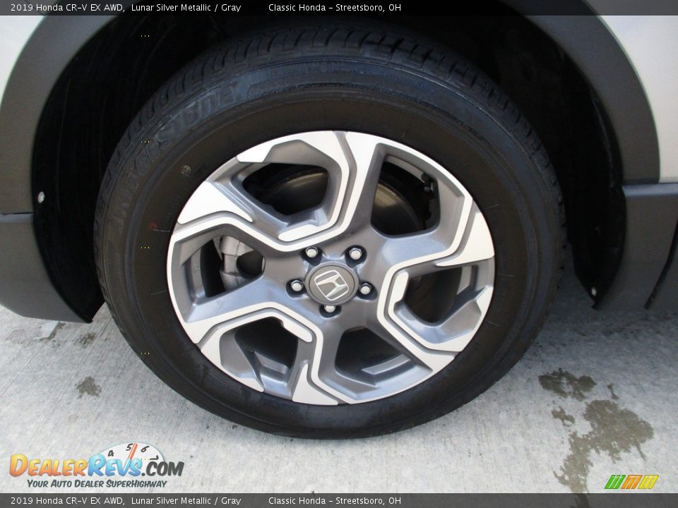 2019 Honda CR-V EX AWD Lunar Silver Metallic / Gray Photo #12