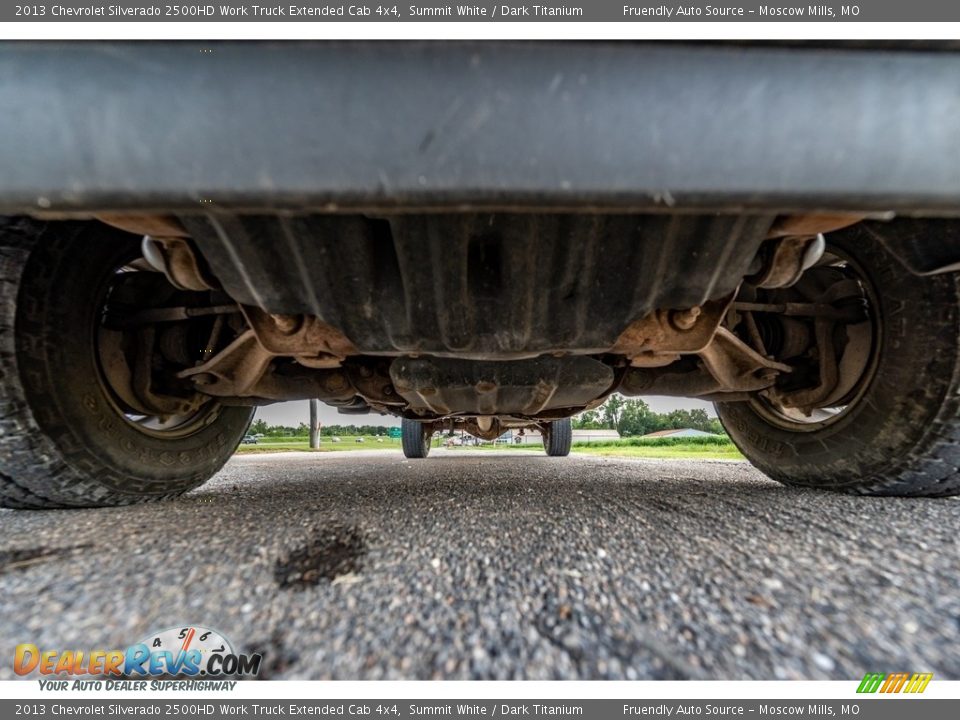 Undercarriage of 2013 Chevrolet Silverado 2500HD Work Truck Extended Cab 4x4 Photo #10