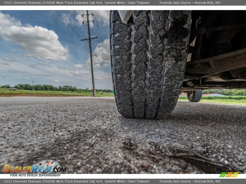 2013 Chevrolet Silverado 2500HD Work Truck Extended Cab 4x4 Summit White / Dark Titanium Photo #11