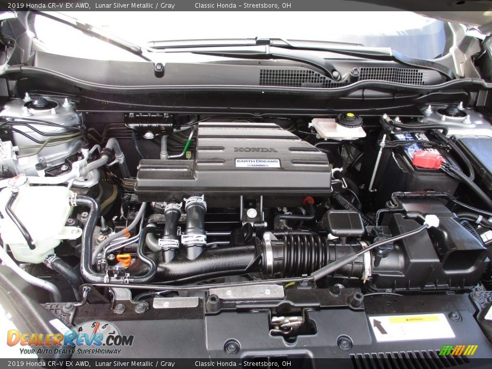2019 Honda CR-V EX AWD Lunar Silver Metallic / Gray Photo #13