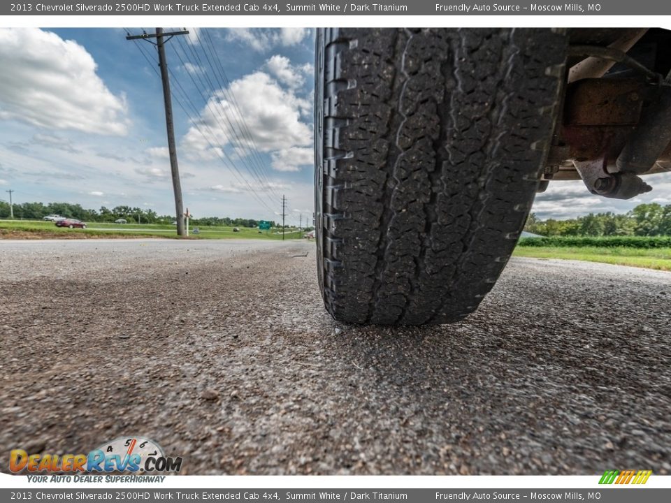 2013 Chevrolet Silverado 2500HD Work Truck Extended Cab 4x4 Summit White / Dark Titanium Photo #12