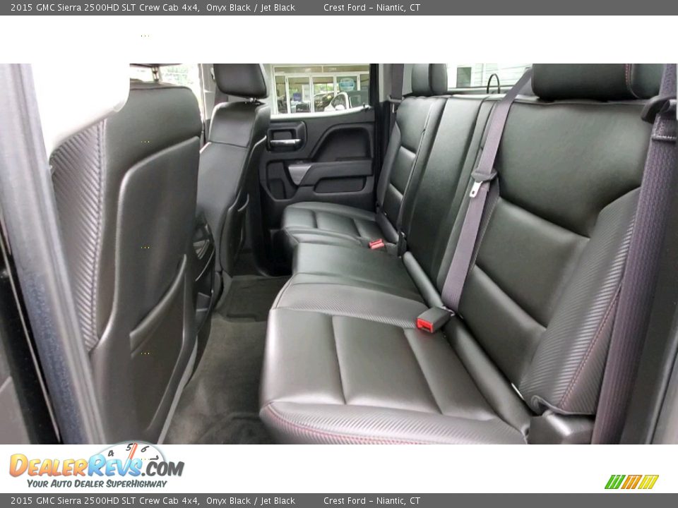 Rear Seat of 2015 GMC Sierra 2500HD SLT Crew Cab 4x4 Photo #18