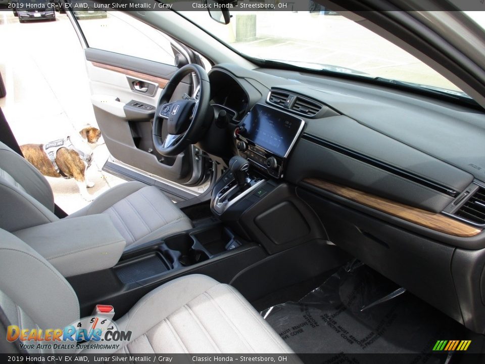 2019 Honda CR-V EX AWD Lunar Silver Metallic / Gray Photo #15