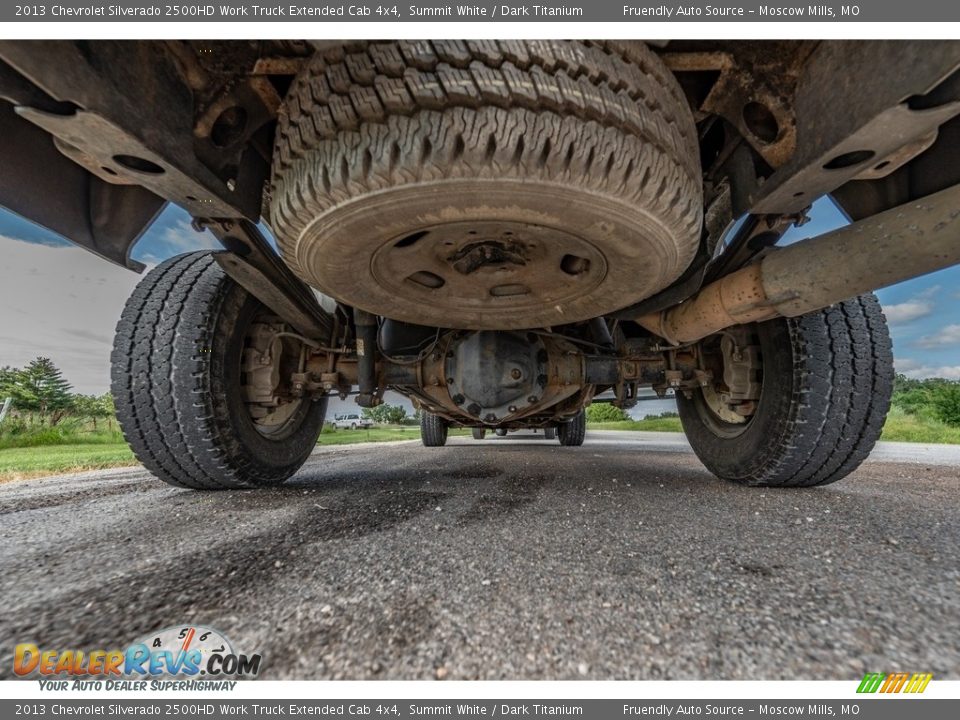 Undercarriage of 2013 Chevrolet Silverado 2500HD Work Truck Extended Cab 4x4 Photo #13