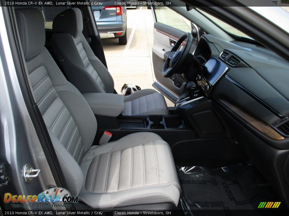 2019 Honda CR-V EX AWD Lunar Silver Metallic / Gray Photo #16