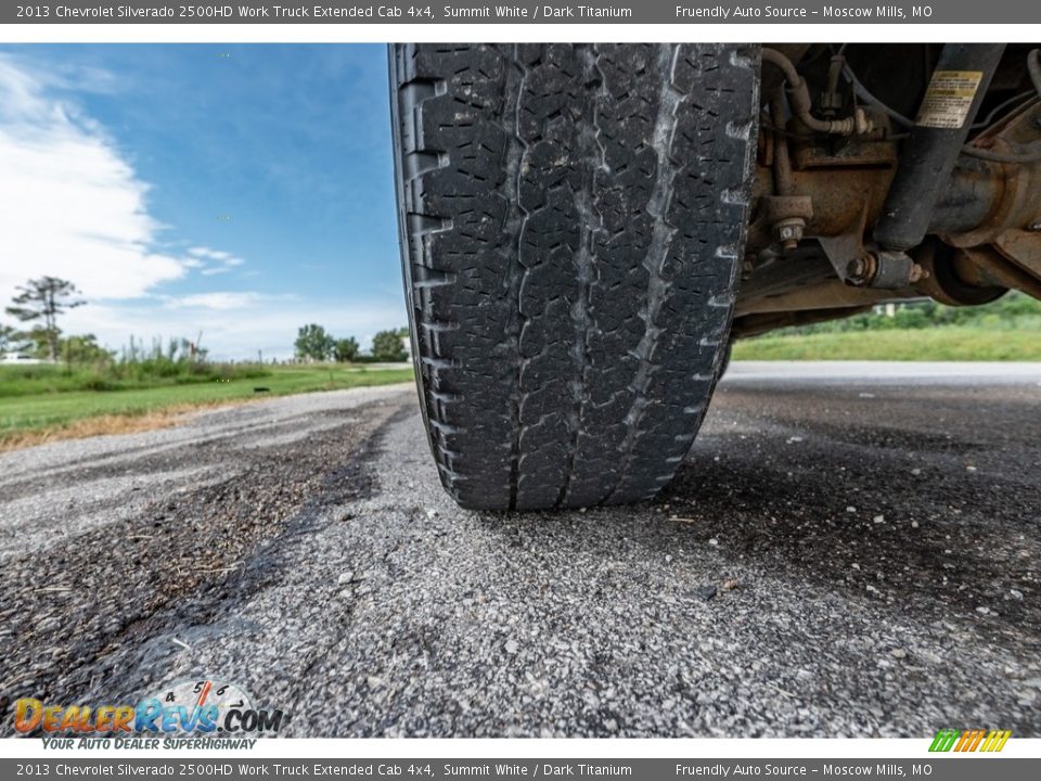 2013 Chevrolet Silverado 2500HD Work Truck Extended Cab 4x4 Summit White / Dark Titanium Photo #15