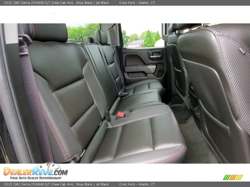 Rear Seat of 2015 GMC Sierra 2500HD SLT Crew Cab 4x4 Photo #23