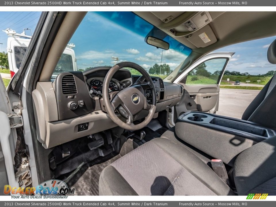 2013 Chevrolet Silverado 2500HD Work Truck Extended Cab 4x4 Summit White / Dark Titanium Photo #20