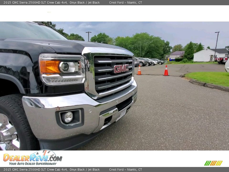 2015 GMC Sierra 2500HD SLT Crew Cab 4x4 Onyx Black / Jet Black Photo #29