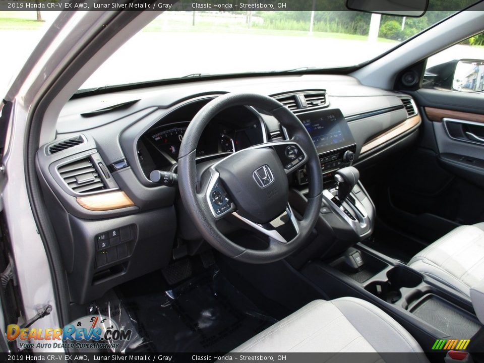 2019 Honda CR-V EX AWD Lunar Silver Metallic / Gray Photo #27