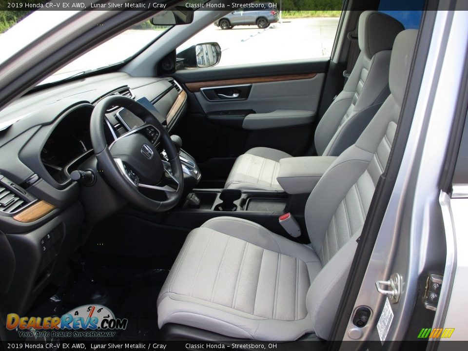 2019 Honda CR-V EX AWD Lunar Silver Metallic / Gray Photo #28