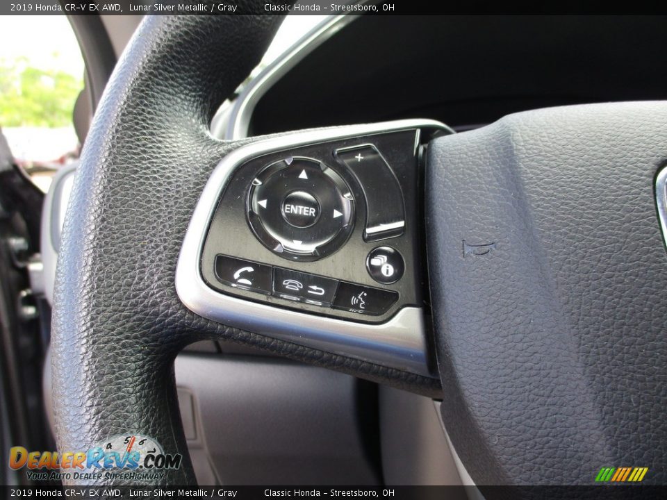 2019 Honda CR-V EX AWD Lunar Silver Metallic / Gray Photo #31