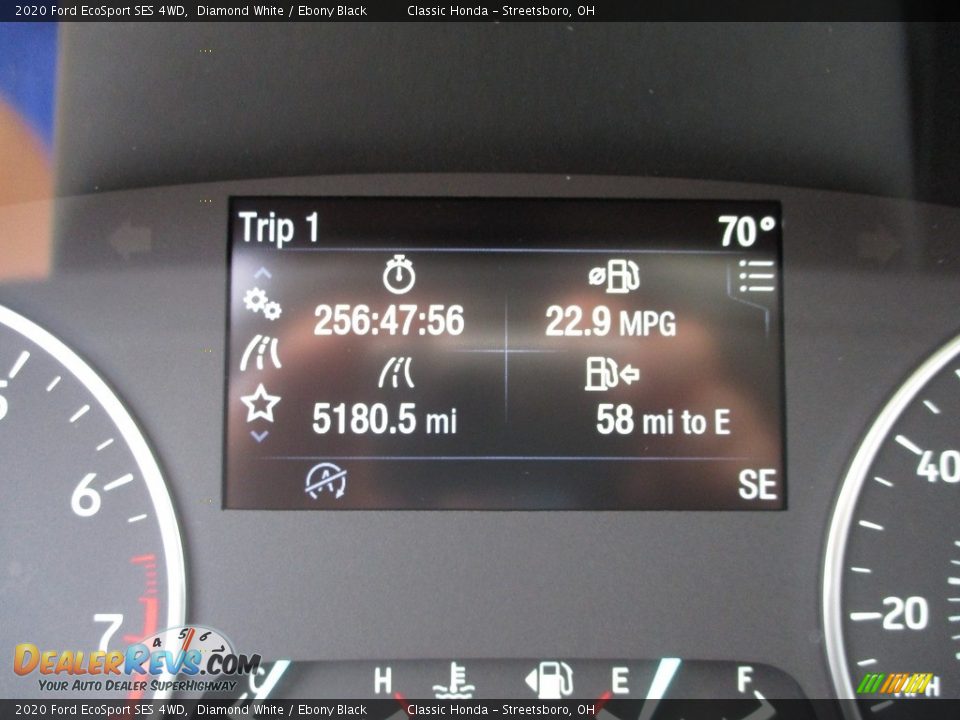 2020 Ford EcoSport SES 4WD Diamond White / Ebony Black Photo #31
