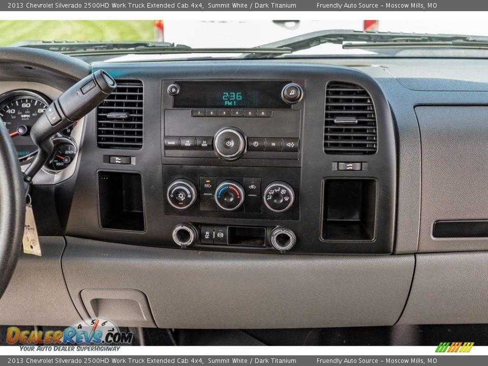 Controls of 2013 Chevrolet Silverado 2500HD Work Truck Extended Cab 4x4 Photo #32