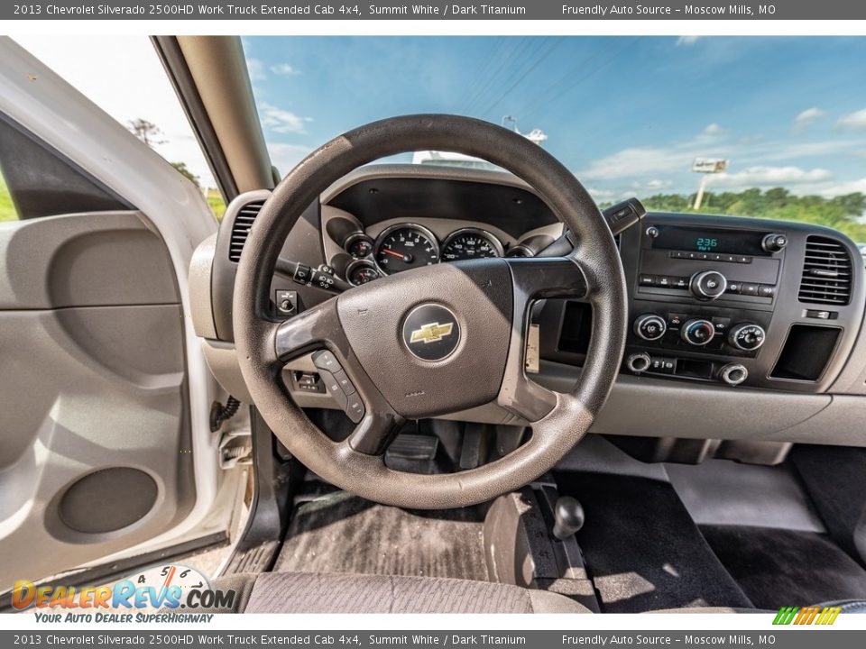 2013 Chevrolet Silverado 2500HD Work Truck Extended Cab 4x4 Summit White / Dark Titanium Photo #33