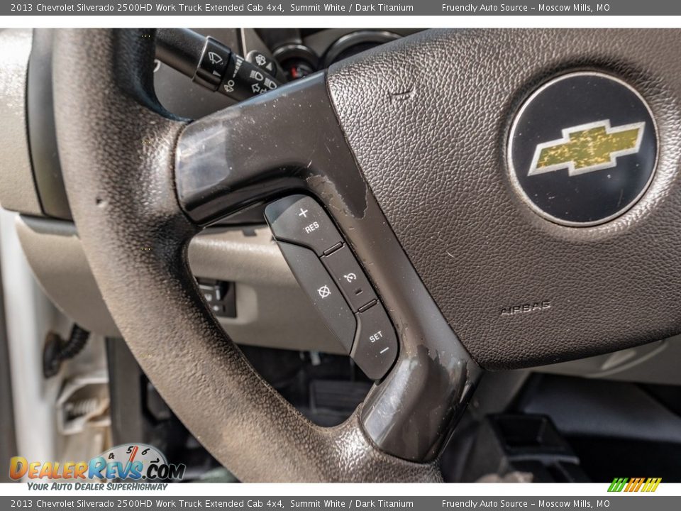 2013 Chevrolet Silverado 2500HD Work Truck Extended Cab 4x4 Summit White / Dark Titanium Photo #34