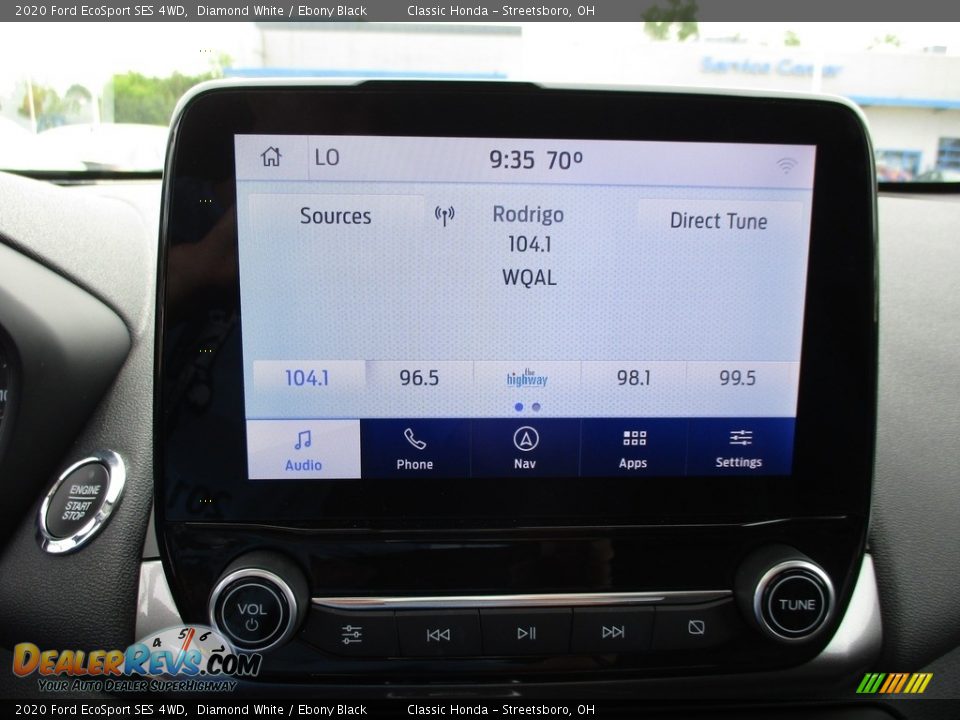 2020 Ford EcoSport SES 4WD Diamond White / Ebony Black Photo #34