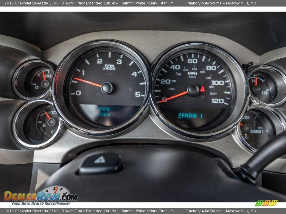 2013 Chevrolet Silverado 2500HD Work Truck Extended Cab 4x4 Gauges Photo #35