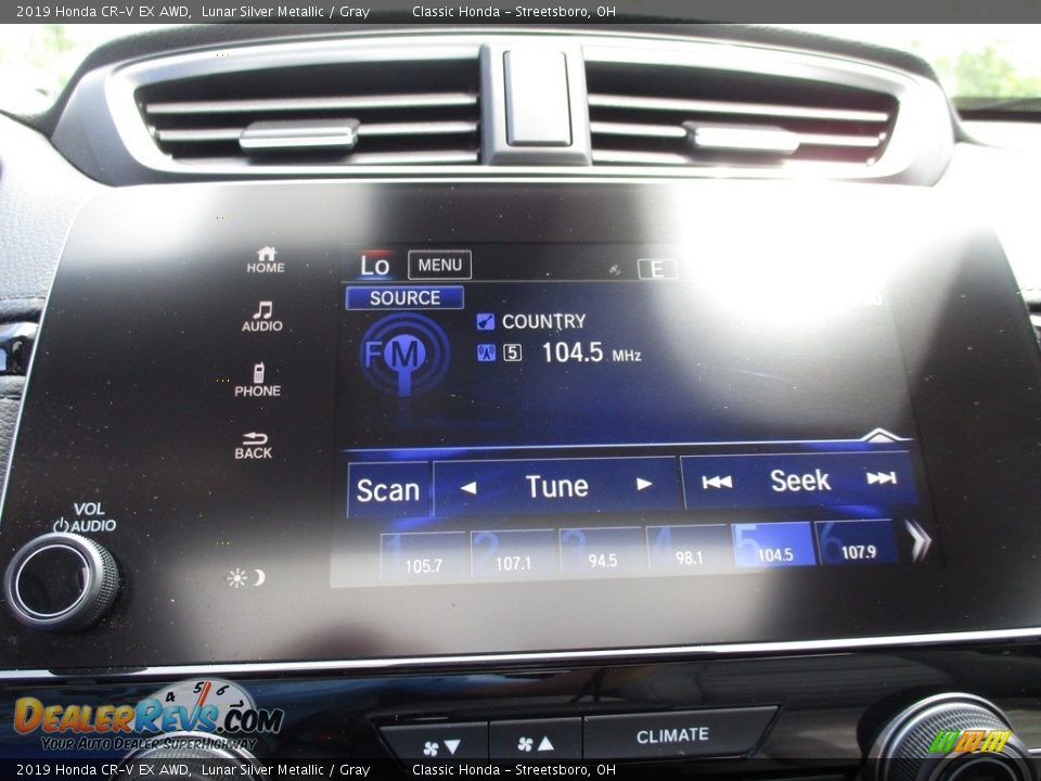 2019 Honda CR-V EX AWD Lunar Silver Metallic / Gray Photo #36