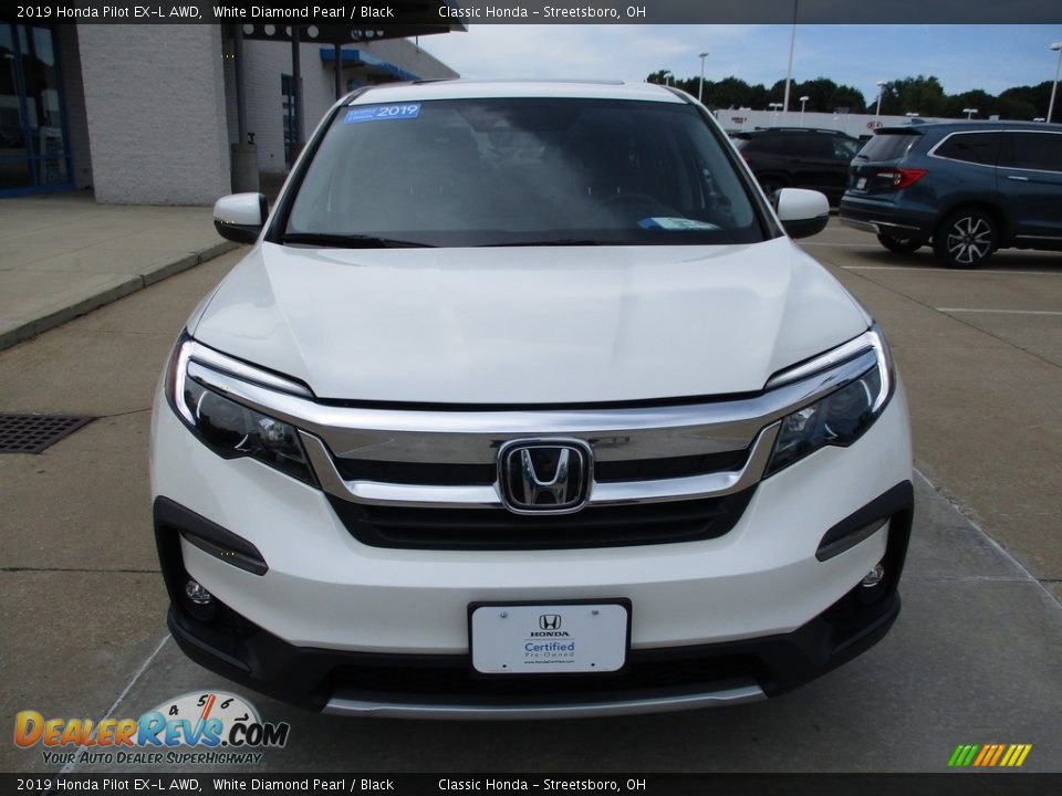 2019 Honda Pilot EX-L AWD White Diamond Pearl / Black Photo #2
