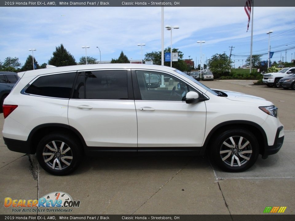 2019 Honda Pilot EX-L AWD White Diamond Pearl / Black Photo #4