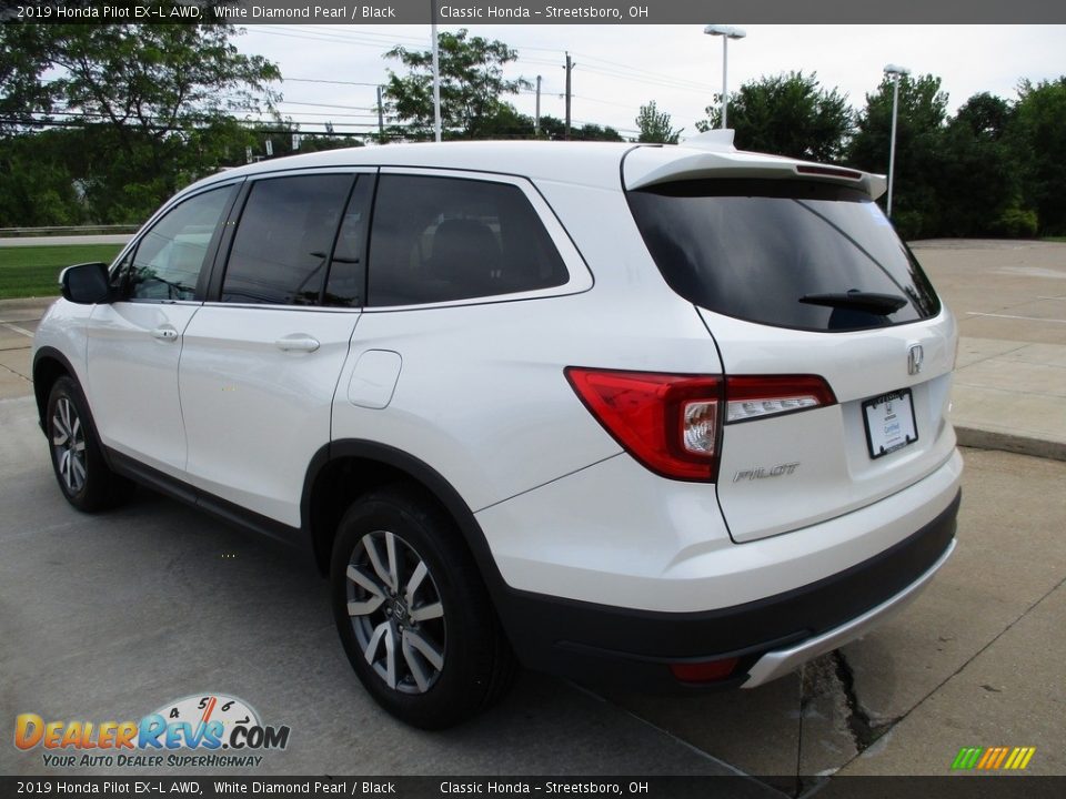 2019 Honda Pilot EX-L AWD White Diamond Pearl / Black Photo #9