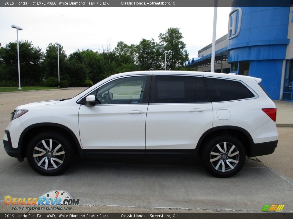 2019 Honda Pilot EX-L AWD White Diamond Pearl / Black Photo #10