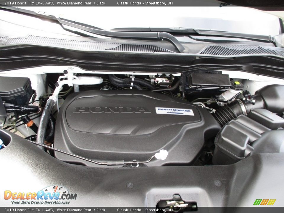 2019 Honda Pilot EX-L AWD White Diamond Pearl / Black Photo #13