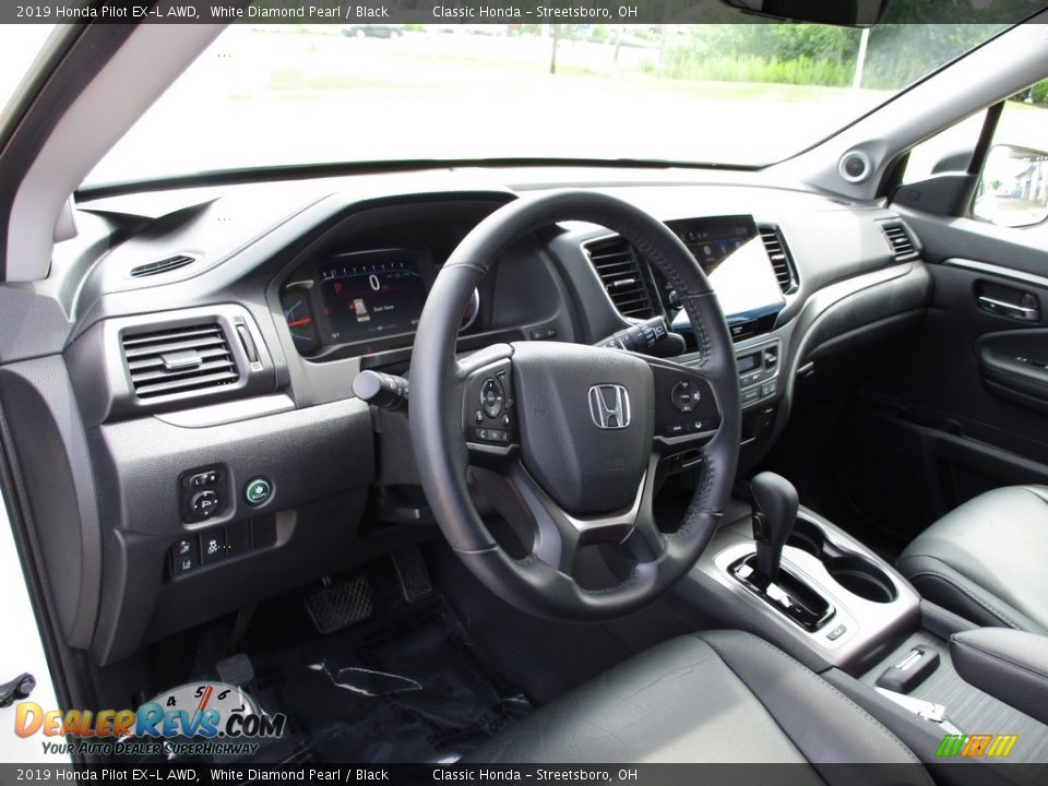 2019 Honda Pilot EX-L AWD White Diamond Pearl / Black Photo #30