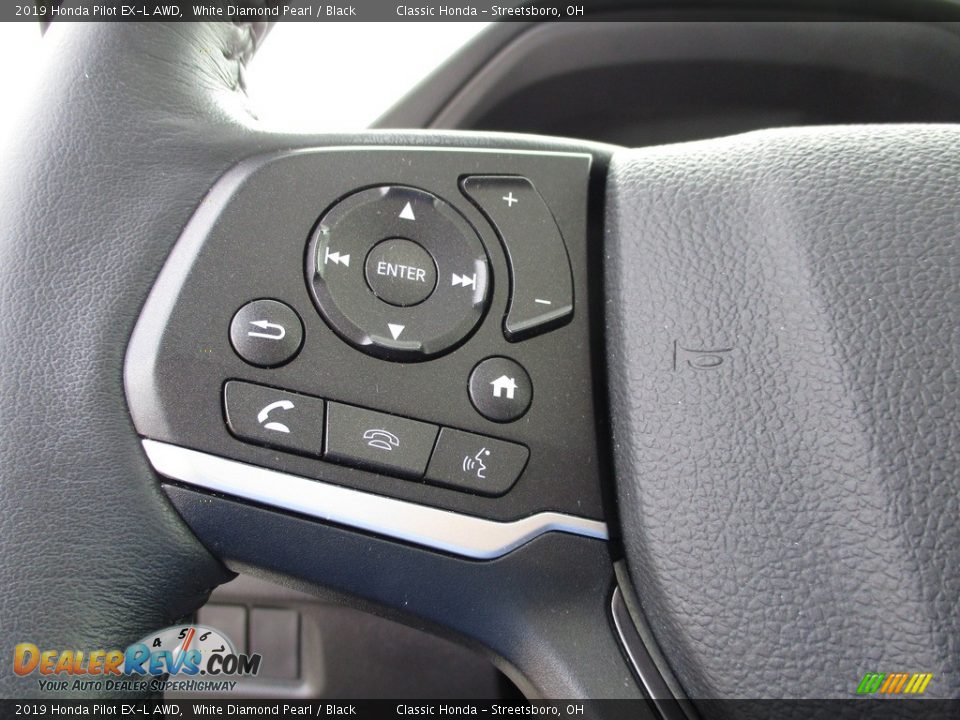 2019 Honda Pilot EX-L AWD White Diamond Pearl / Black Photo #34
