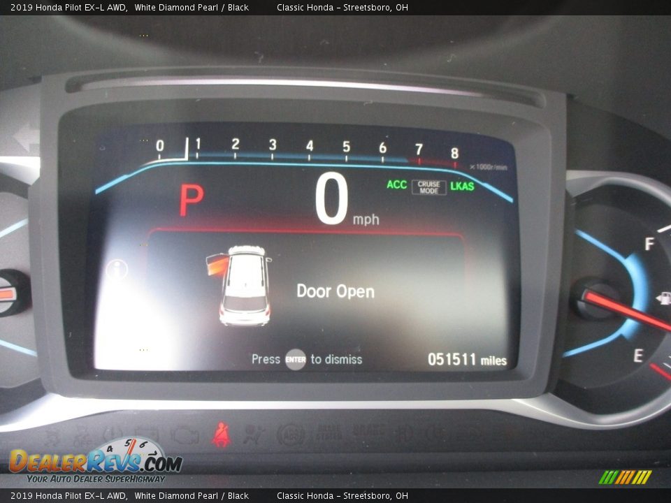 2019 Honda Pilot EX-L AWD White Diamond Pearl / Black Photo #36