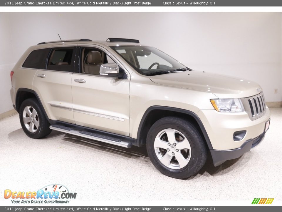 2011 Jeep Grand Cherokee Limited 4x4 White Gold Metallic / Black/Light Frost Beige Photo #1